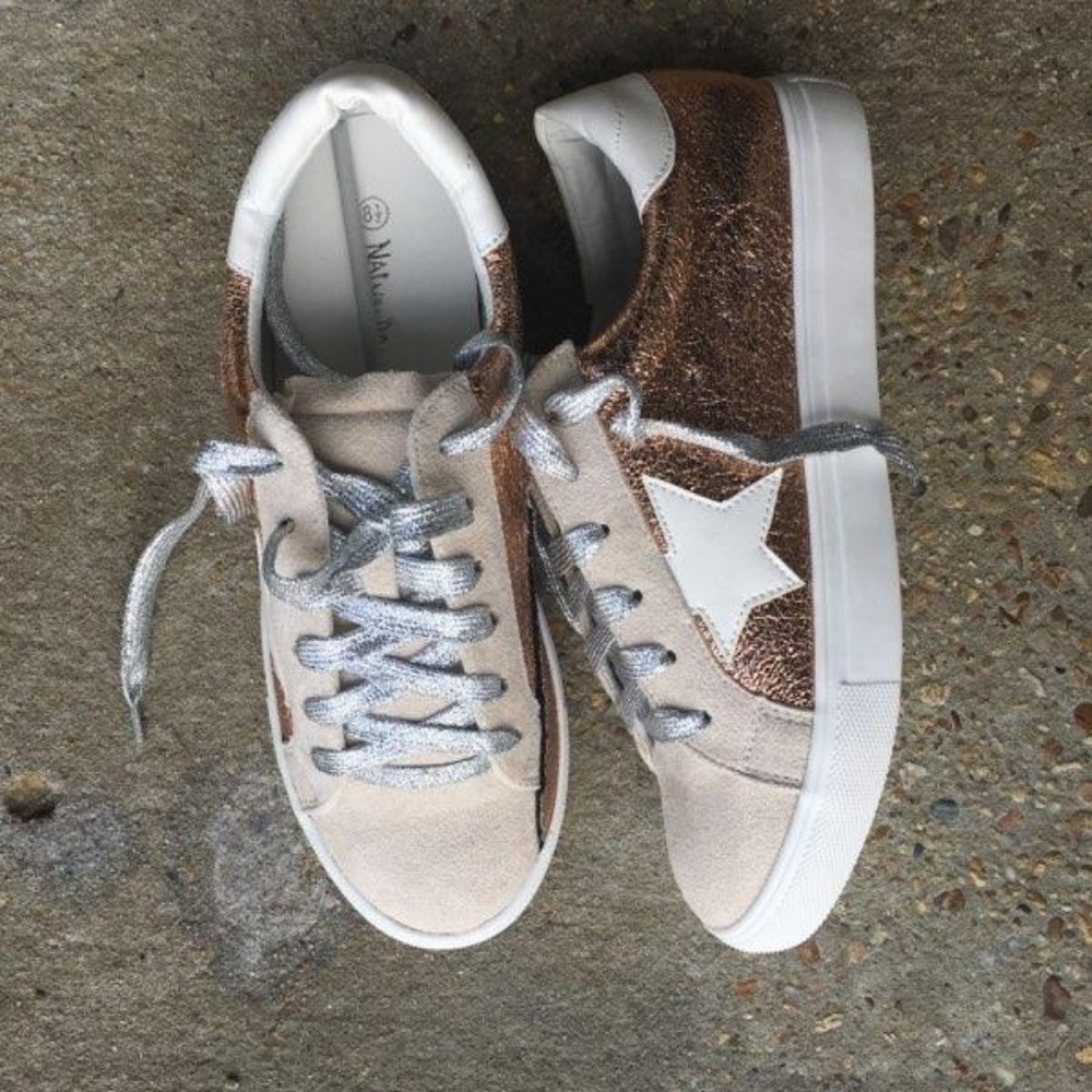 Gold Star Sneakers